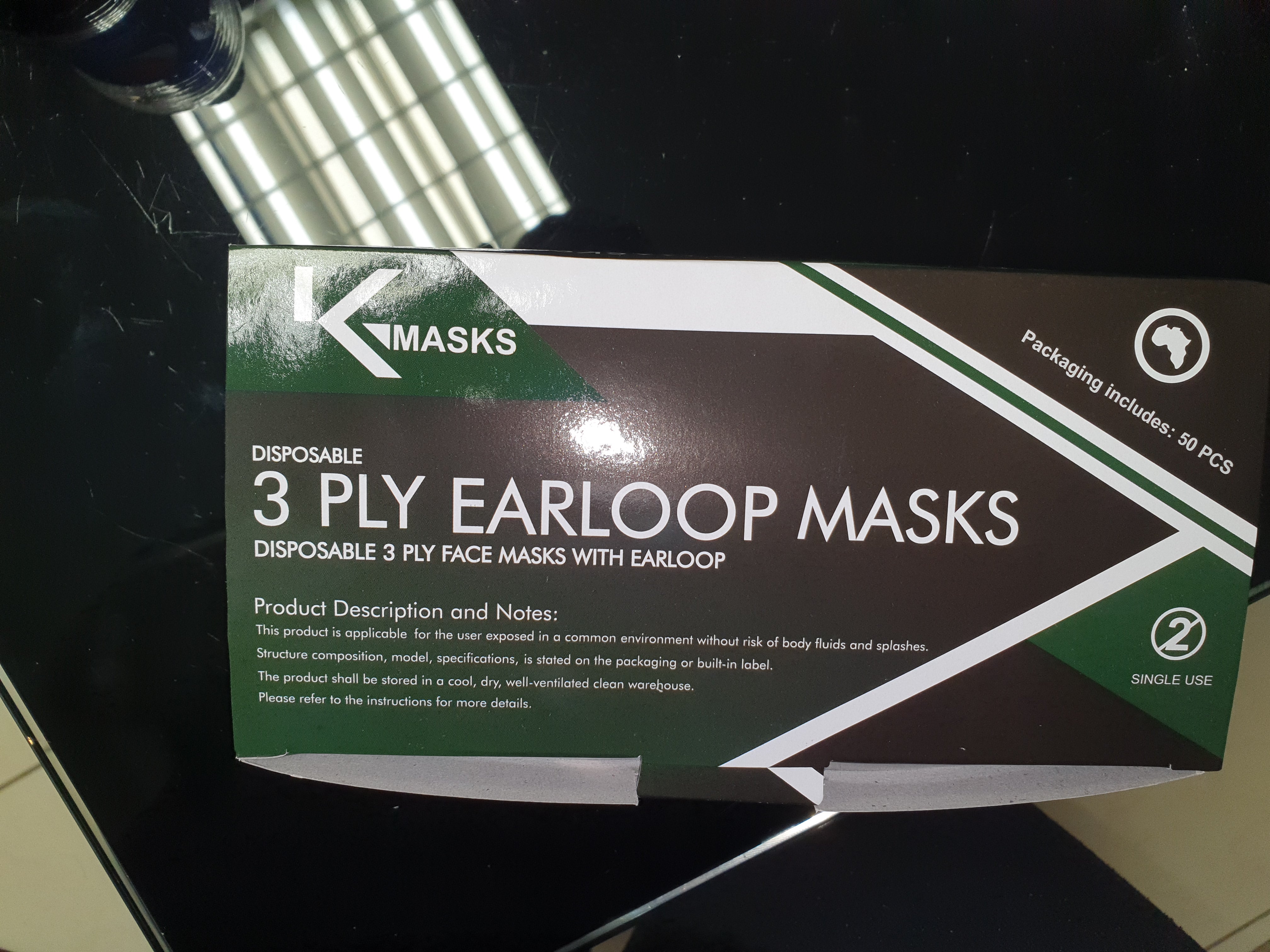Black 3 Ply Surgical Mask (Box of 50) – Janoo Medical Group